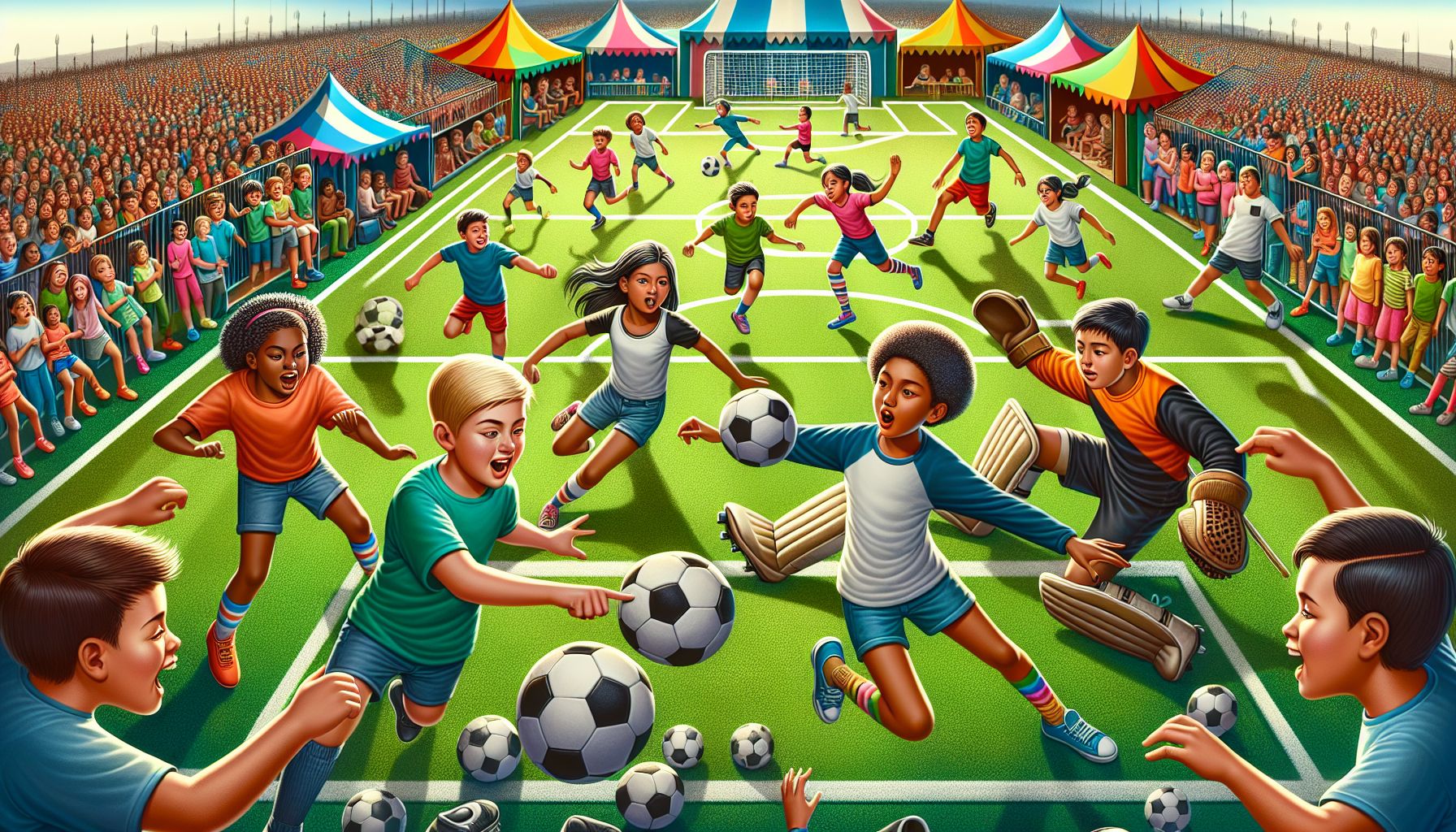 Integracja i współpraca wśród dzieci na obozach piłkarskich